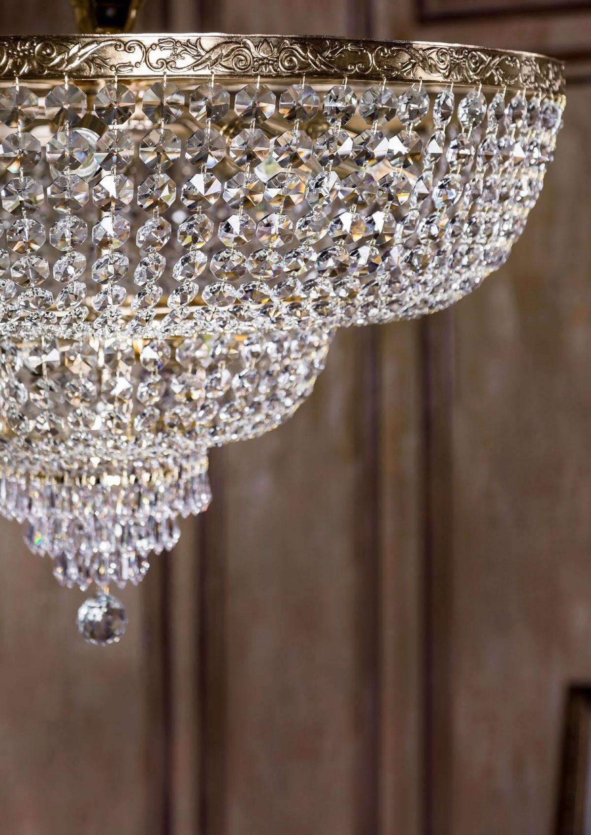 Kronleuchter Palace - Goldfarben, Trend, Metall (80/50cm) - MAYTONI