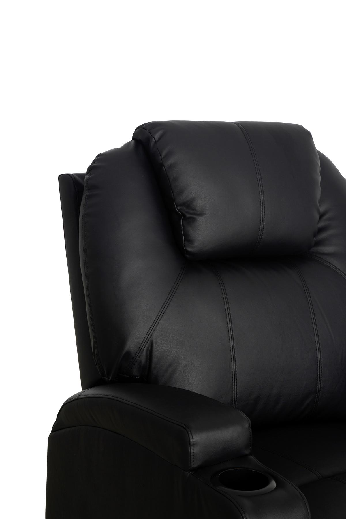 Massagesessel Bob - Schwarz, MODERN, Textil (86/110/96cm) - P & B