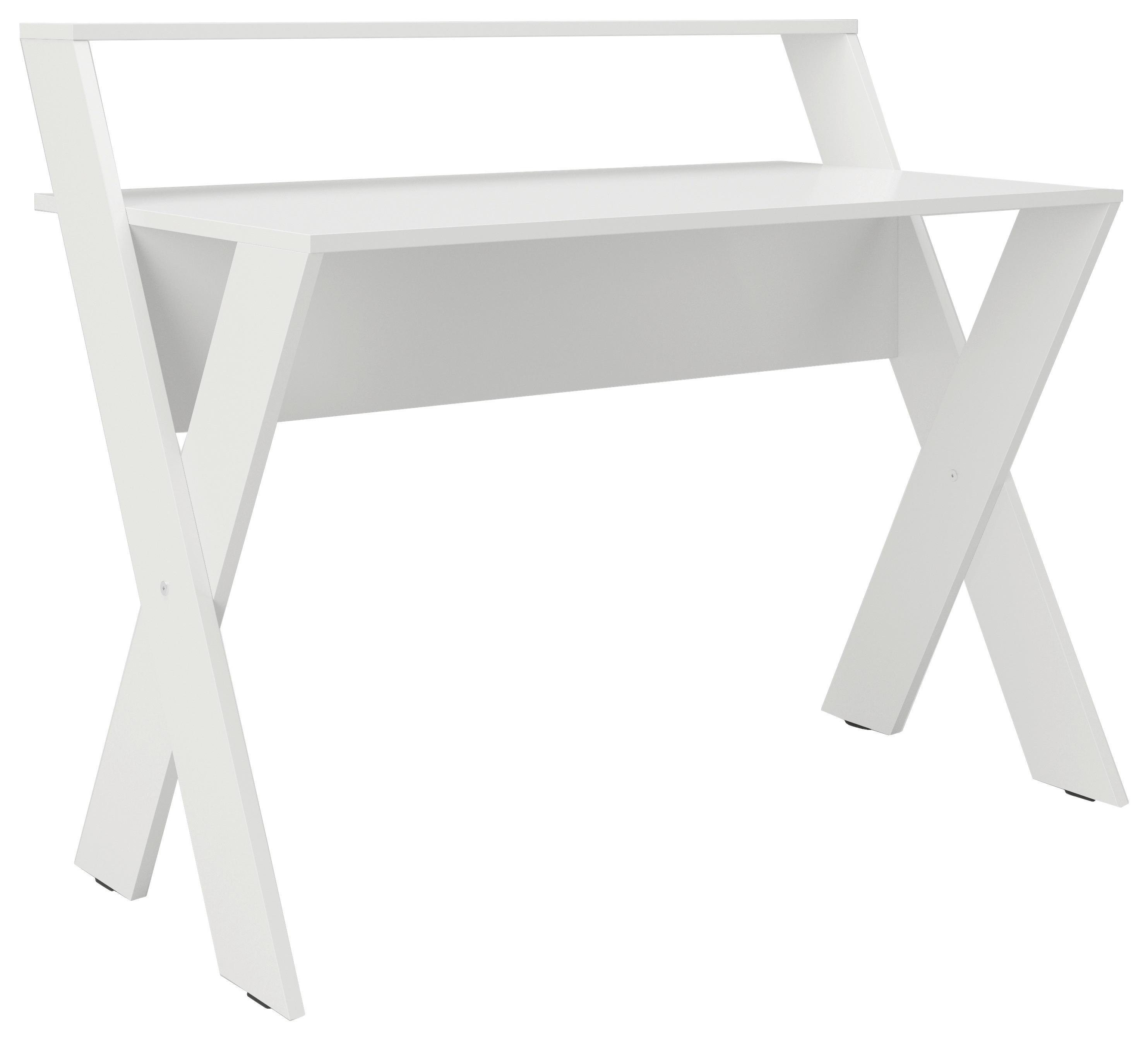 Schreibtisch B 95cm H 65cm Montreal Weiß - Weiß, MODERN, Holzwerkstoff (115/95/65cm) - MID.YOU