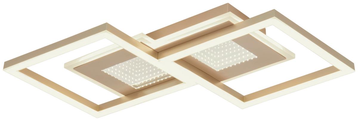 Led Mennyezeti Lámpa Mika - cappuccino/fehér, Modern, műanyag/fém (55/31/5,5cm) - Luca Bessoni