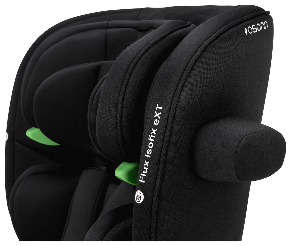 Kinderautositz Flux Isofix Ext Schwarz, L/b/h:  47x44x61,5cm - Schwarz, Basics, Textil (47/44/61,5cm) - Osann