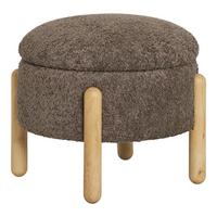 Hocker Medas Braun B: 45 cm - Braun, Design, Holz/Kunststoff (45/36/45cm)