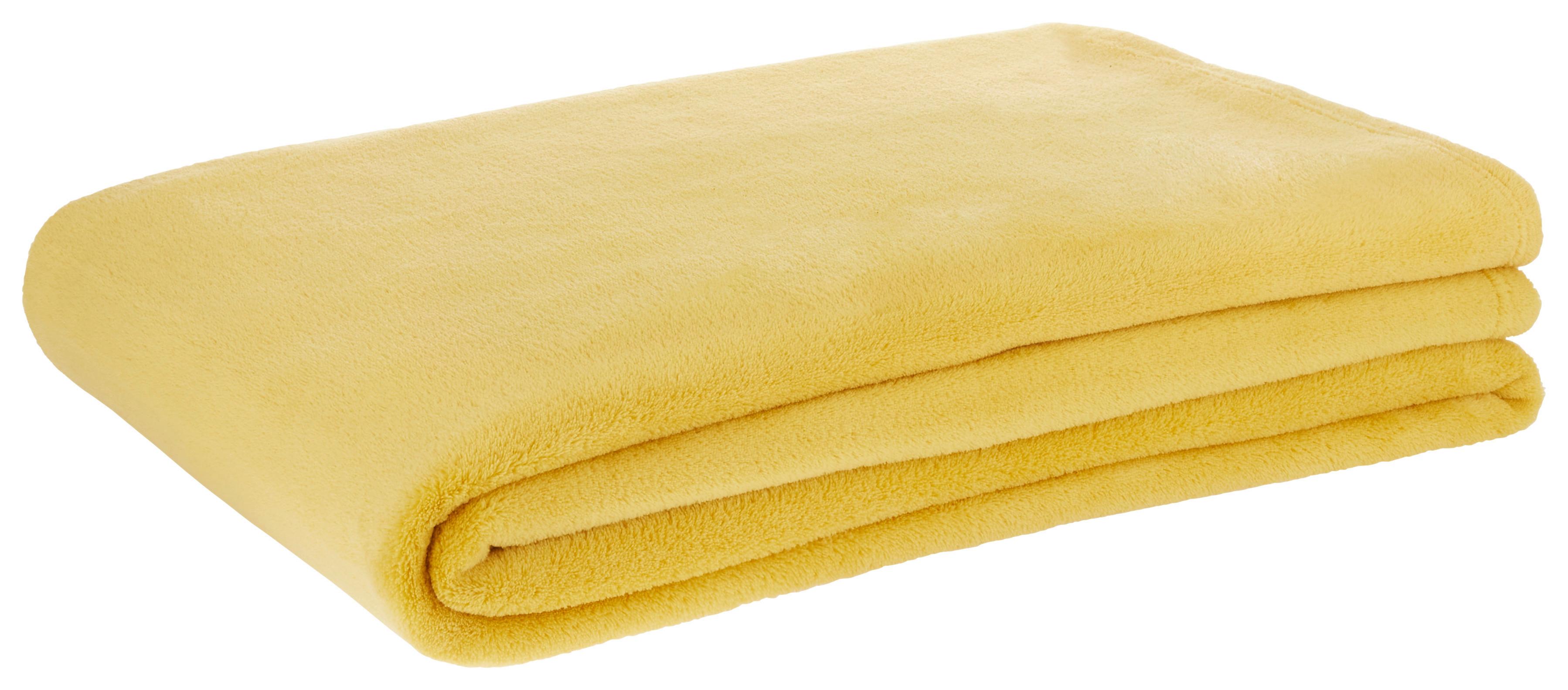 Mäkká Deka Kuschelix, 140/200cm, Žltá - žltá, textil (140/200cm) - Modern Living