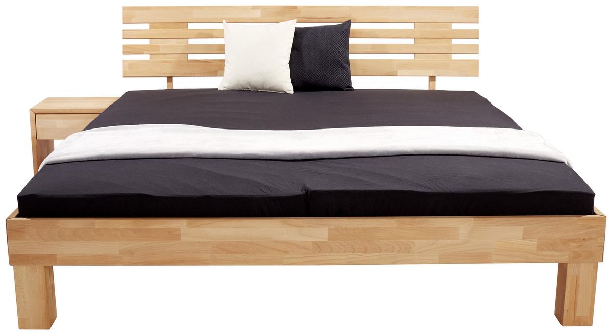 Bett Elisabeth - Kernbuche, KONVENTIONELL, Holz (160/200cm)
