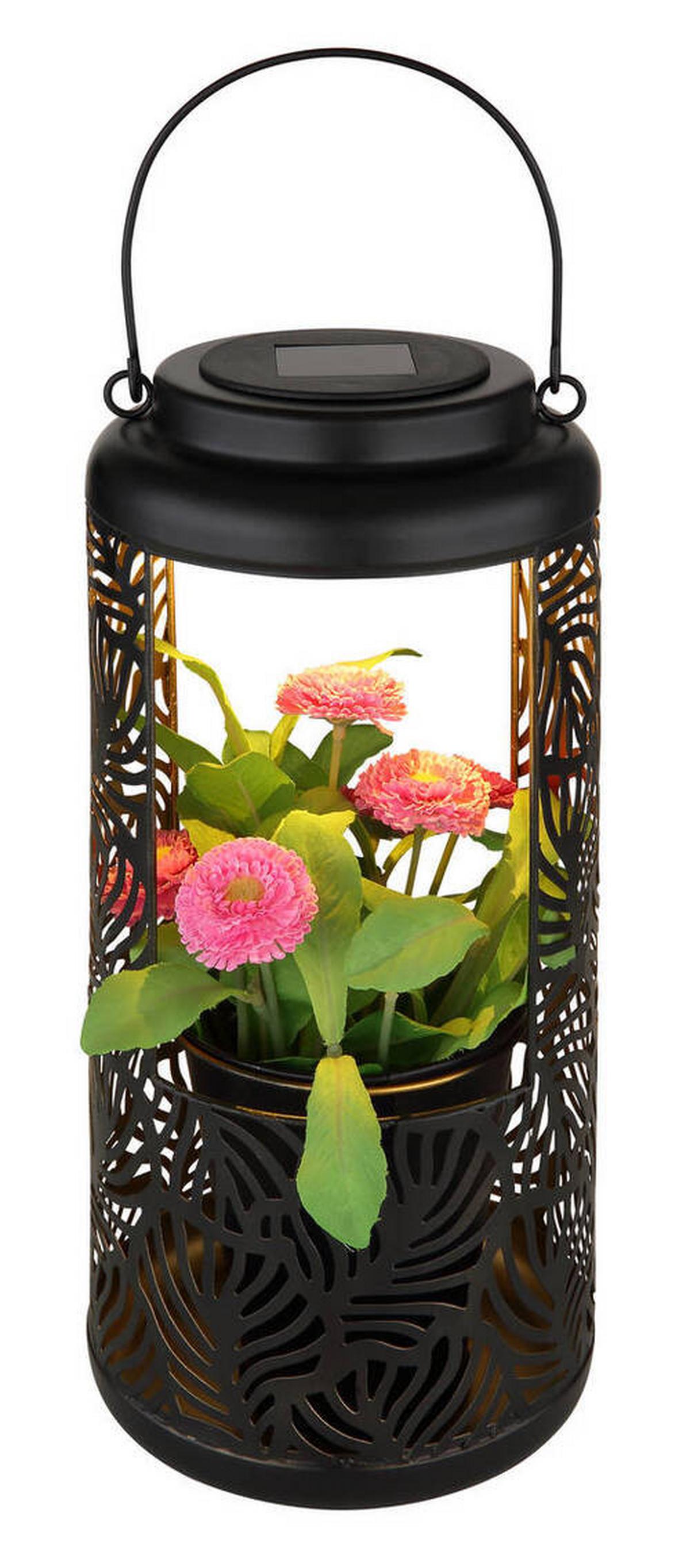 Solarleuchte 36229 - Schwarz, Basics, Kunststoff/Metall (15/41cm) - Globo