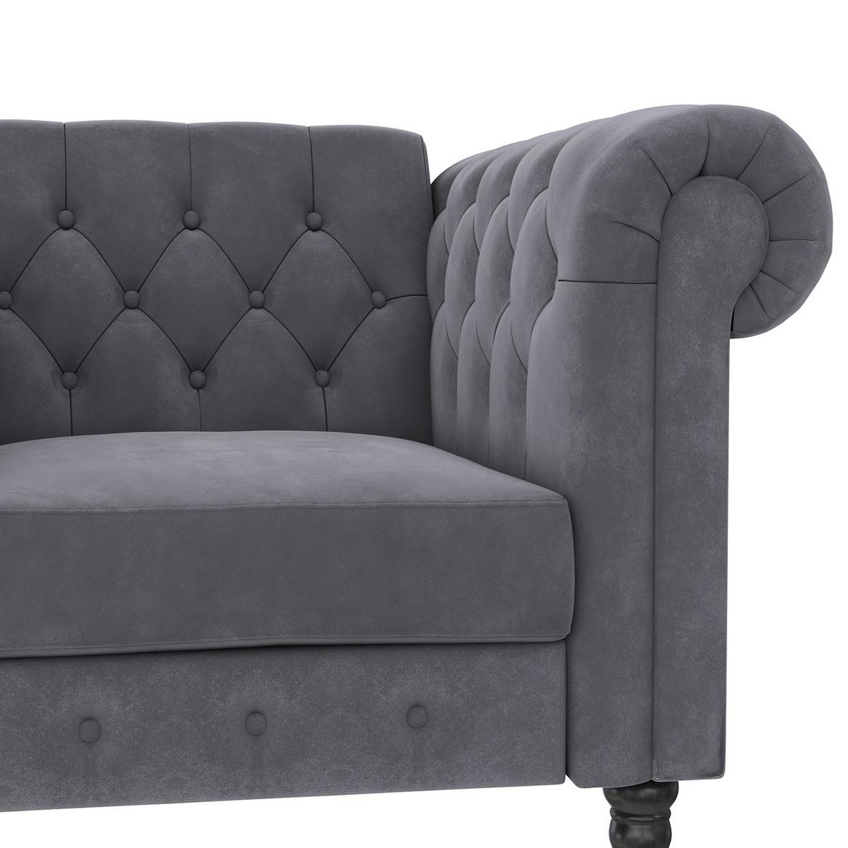 Sessel Firenze Anthrazit, Relaxfunktion - Anthrazit/Schwarz, Basics, Textil (111/83/87cm) - Livetastic