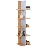 Regal Johnny B: 45 cm Eiche Dekor/Grau - Eichefarben/Grau, MODERN, Holzwerkstoff (45/179,6/40cm)