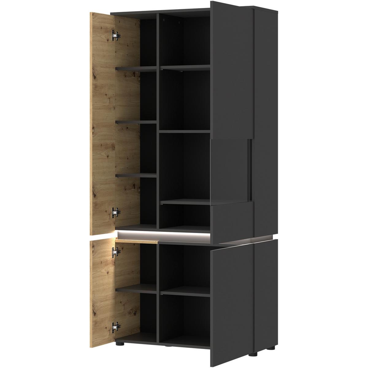 Stapelprogramm Luci Grau Eiche Artisan/Grau B: 360,8 cm - Trend (360,8/199/48cm) - MID.YOU