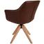 Drehstuhl Belluno Lederlook Braun - Eichefarben/Braun, MODERN, Holz/Textil (60/88/57,5cm) - Luca Bessoni Drehstuhl Belluno Lederlook Braun - Eichefarben/Braun, MODERN, Holz/Textil (60/88/57,5cm) - Luca Bessoni