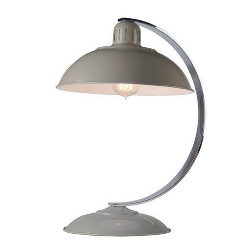 Tischleuchte Franklin-Grey - Grau, KONVENTIONELL, Metall (30/46/36cm) - Elstead Lighting