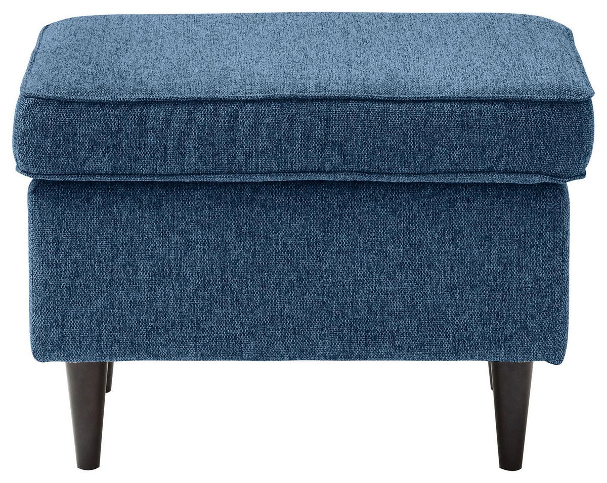 Hocker Oskar - Schwarz/Dunkelblau, Basics, Holzwerkstoff/Textil (63/43/42cm) - MID.YOU