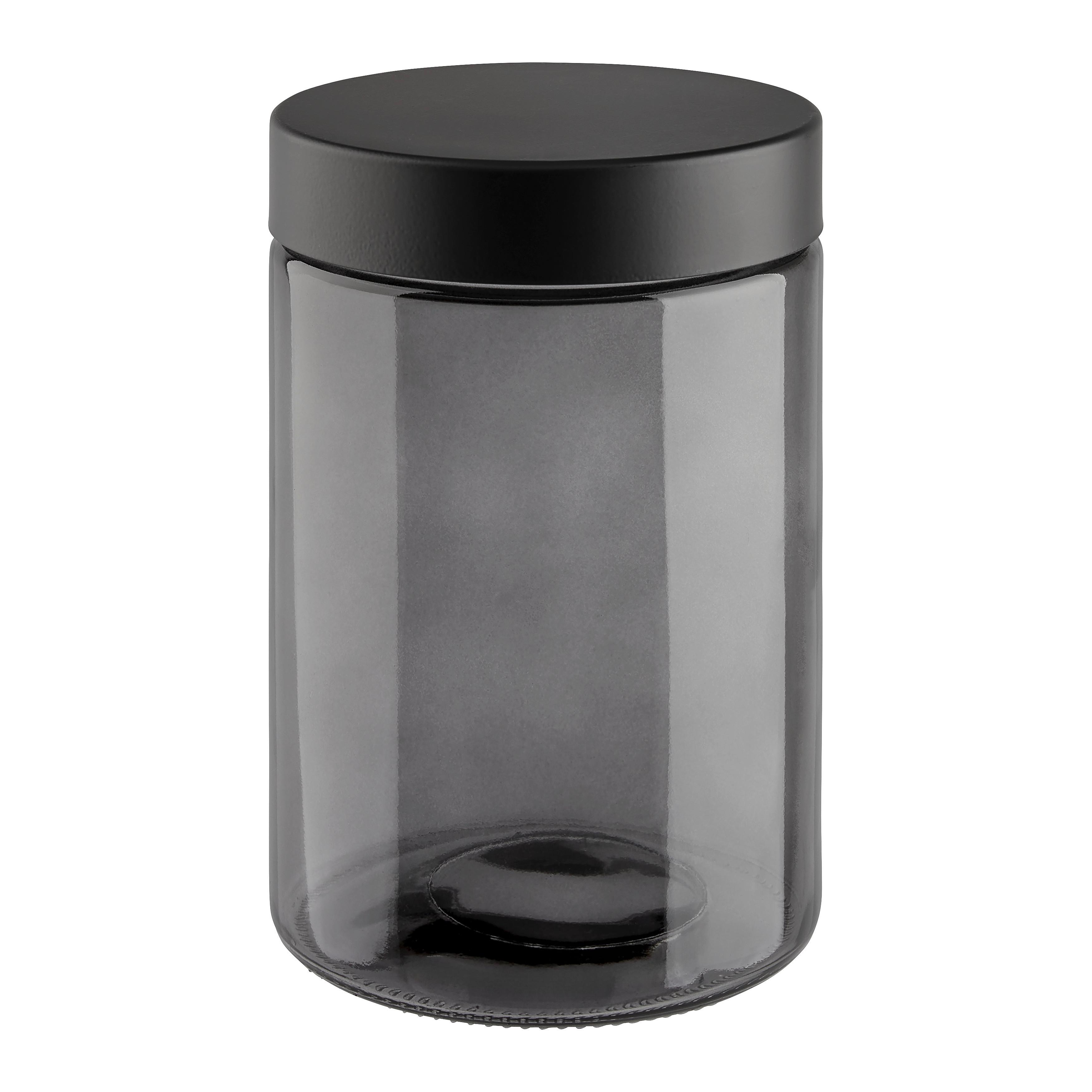 Dóza na potraviny MAGNUS BLACK - 1,2 L - čierna/sivá, Modern, kov/plast (11/16,5cm) - Mömax