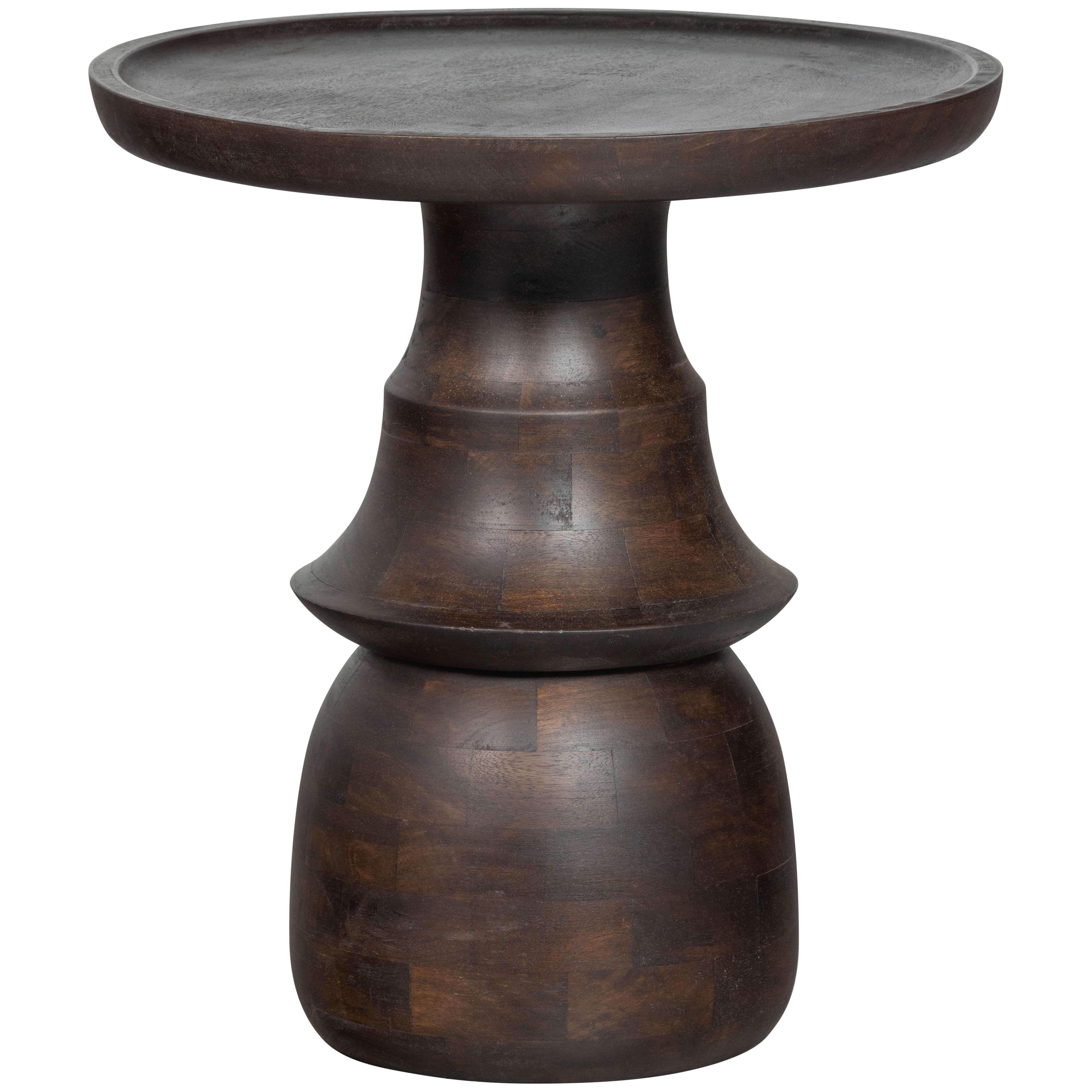 Beistelltisch Broad Dunkelbraun L: 50 cm - Dunkelbraun, Design, Holz (50/50/55cm) - Livetastic