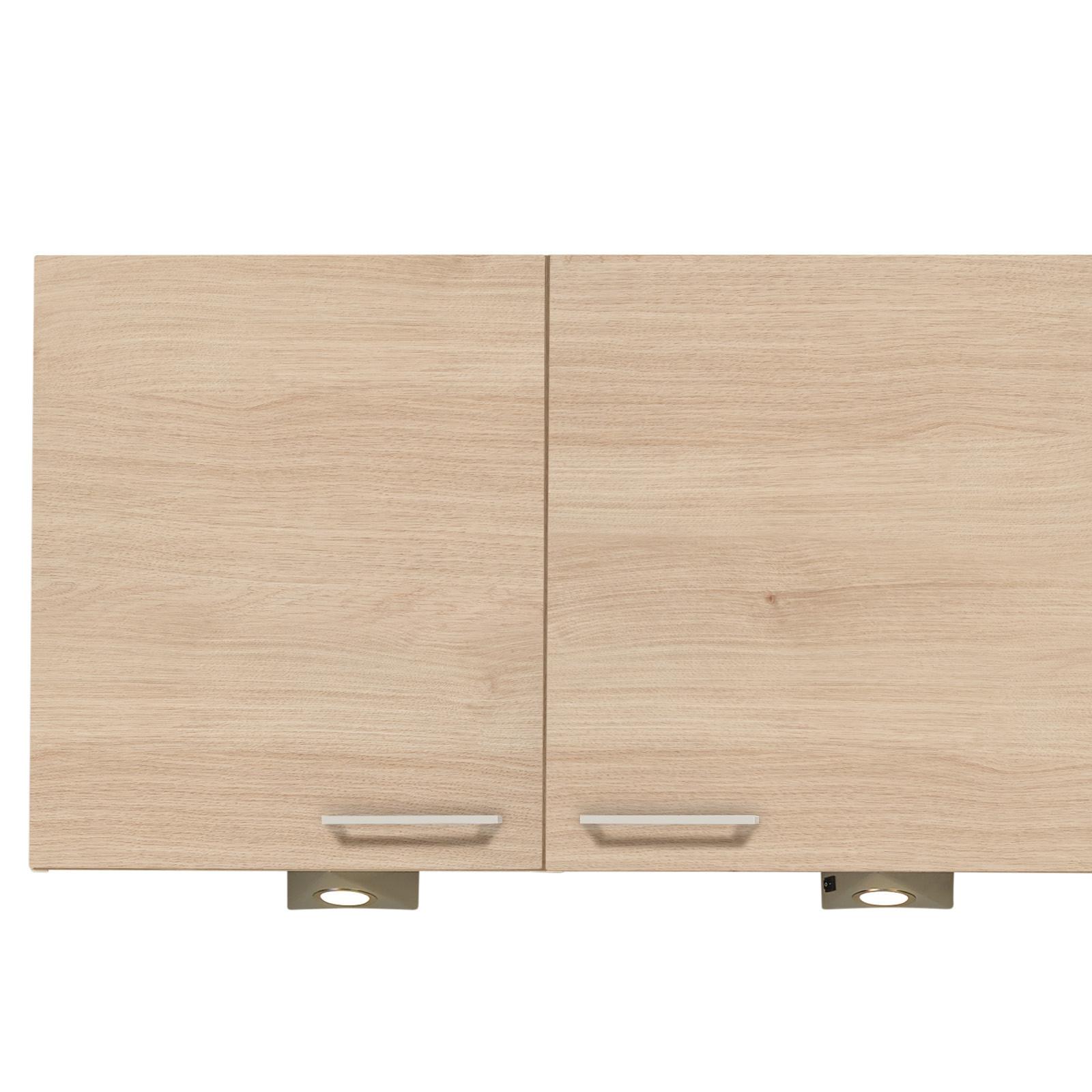 Küchenzeile Win/Plan Mit Geräten 280 cm Anthrazit/Eiche - Wildeiche/Anthrazit, Basics, Holzwerkstoff (280cm) - Express