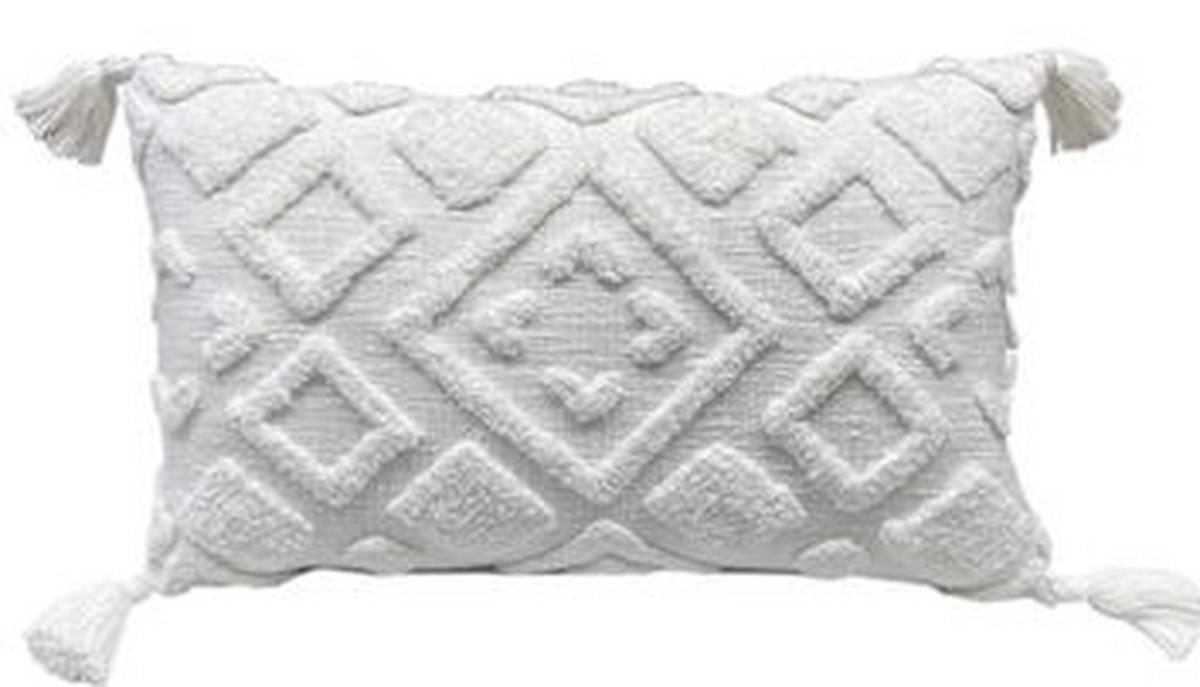DEKORAČNÍ POLŠTÁŘ BOHO - bílá, Lifestyle, textil (40/60cm) - Mömax