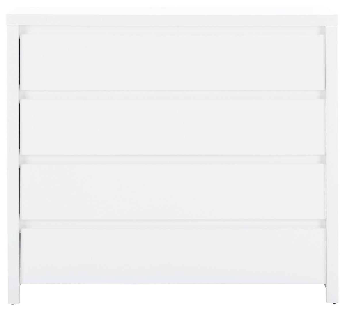 KOMODA LARIOS B -EXKLUSIV- - bílá/černá, Moderní, kompozitní dřevo/plast (105/91/40cm) - Mömax