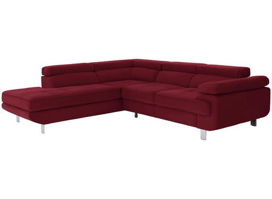 Wohnlandschaft In L-Form Savona 230x280 cm - Rot, MODERN, Textil (230/280cm) - Ombra Wohnlandschaft In L-Form Savona 230x280 cm - Rot, MODERN, Textil (230/280cm) - Ombra