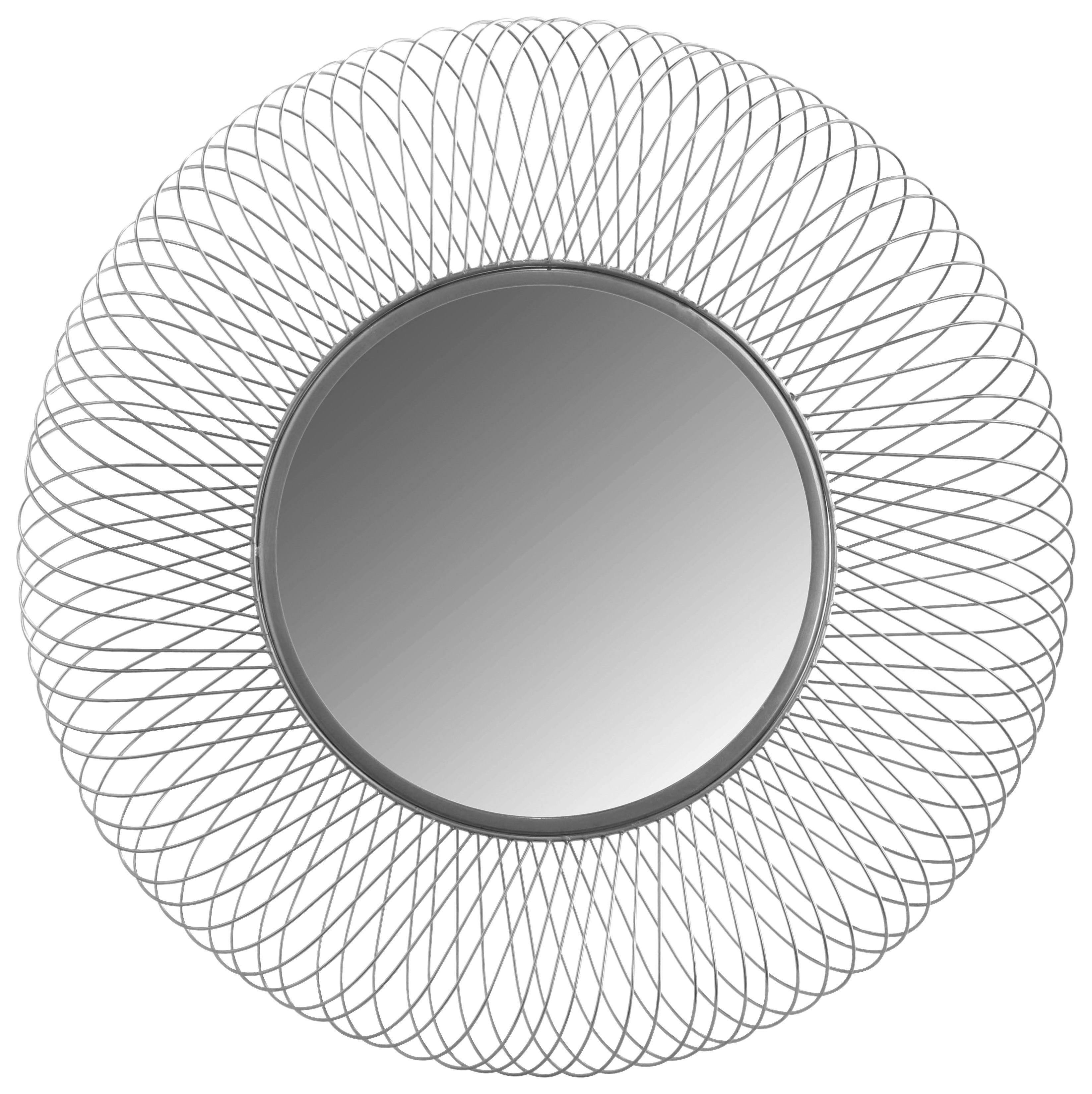 Wandspiegel Duke 425 Silber - Silberfarben, Basics, Glas/Holzwerkstoff (75/75/10cm) - Kayoom