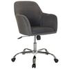 Drehstuhl Solao 300 - Dunkelgrau/Silberfarben, Basics, Kunststoff/Textil (68/85-94/68cm) - MID.YOU