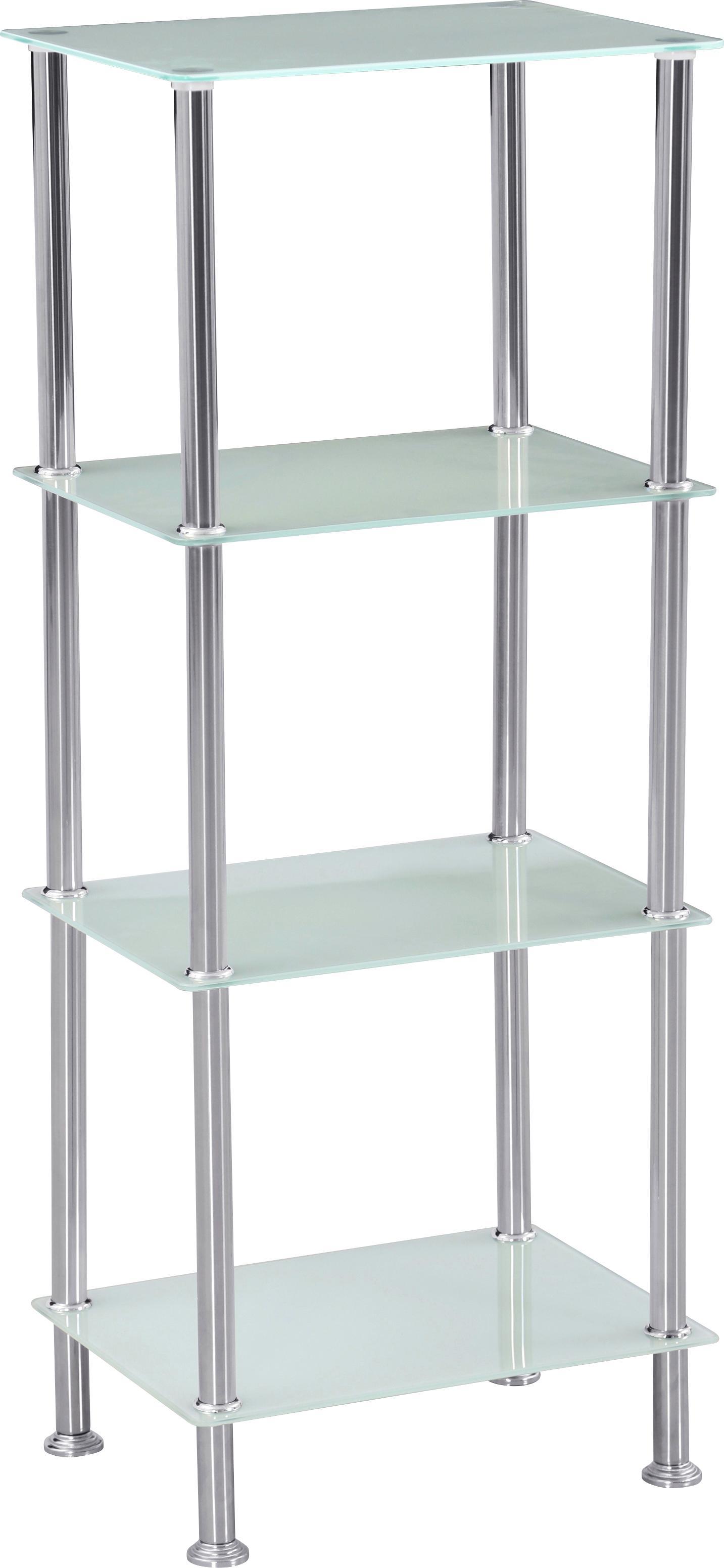 Regal aus Edelstahl und Glas zum Stellen Regal in Chrom und Glas online bestellen