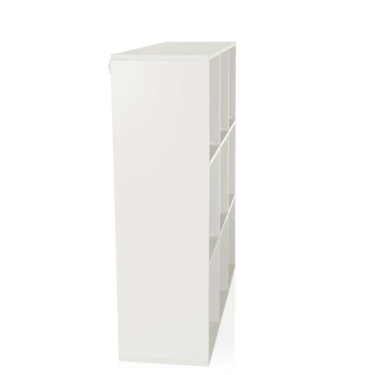 Regal Bjorke Weiß B: 97,5 Cm - Weiß, MODERN, Holzwerkstoff (97,5/100/30cm) - MID.YOU