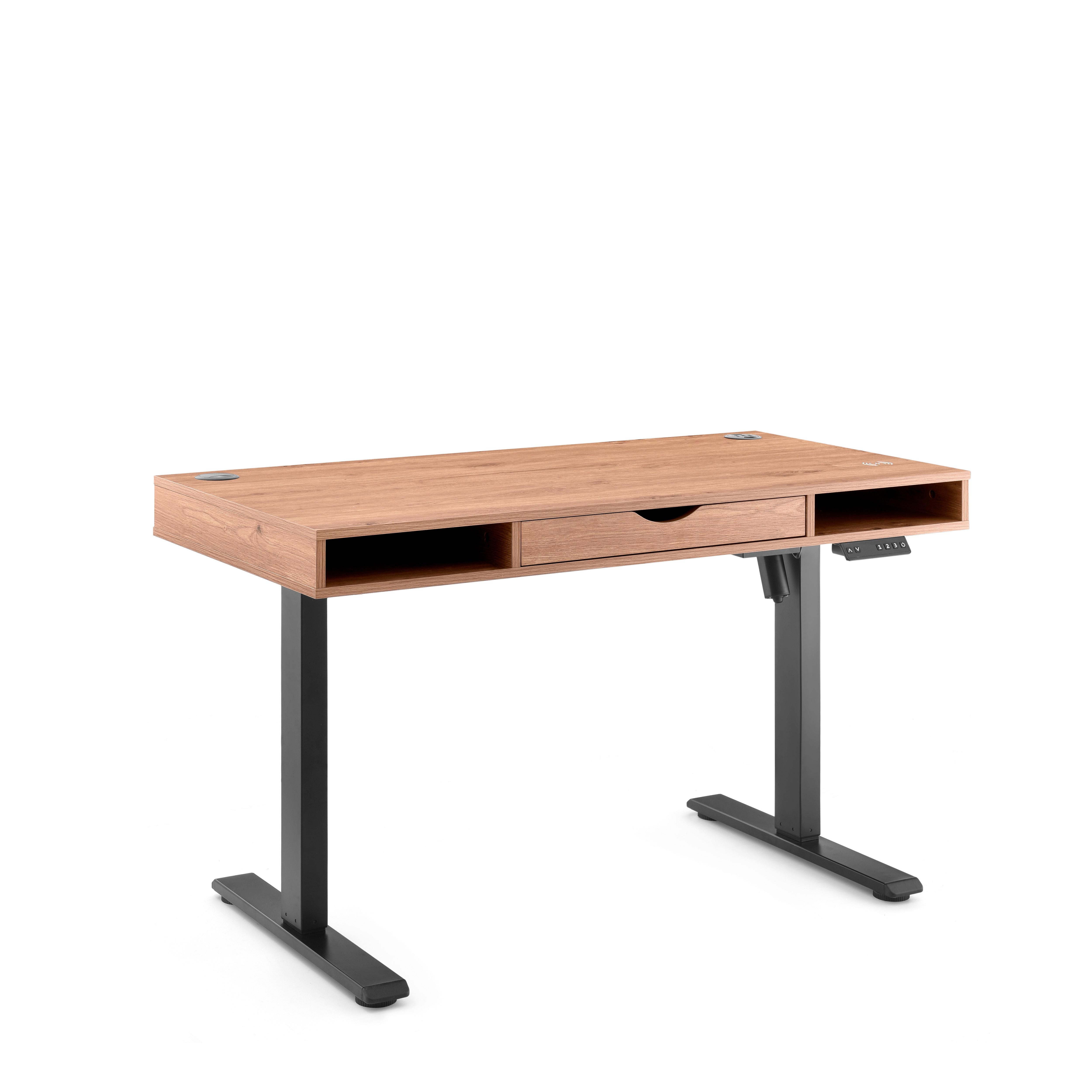 Schreibtisch Worktime Style Schwarz/Eichefarben L: 120cm