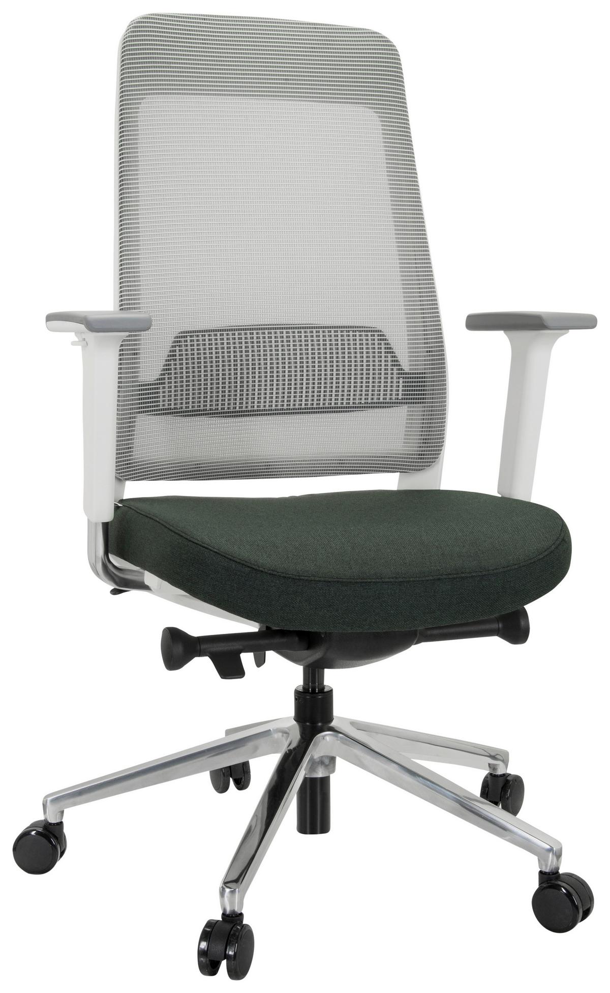 Bürostuhl Chiaro T2 Mit Wippfunktion Schwarz/Weiß - Schwarz/Weiß, MODERN, Kunststoff/Textil (67/118/63cm) - MID.YOU