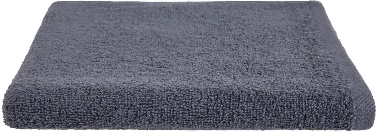 Hantuch Flora Baumwolle 380g/M2 Anthrazit 50x90 cm - Anthrazit, ROMANTIK / LANDHAUS, Textil (50/90cm) - James Wood