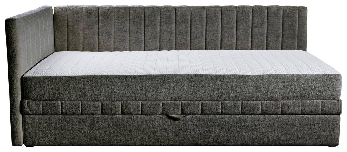 Schlafsofa Roma, Grau B: 212 Cm - Schwarz/Grau, Design, Holz/Holzwerkstoff (212/83/99cm) - MID.YOU