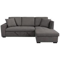 Ecksofa Lukas Dunkelgrau S: 239x158 Cm - Dunkelgrau, Trend, Textil (239/158cm)