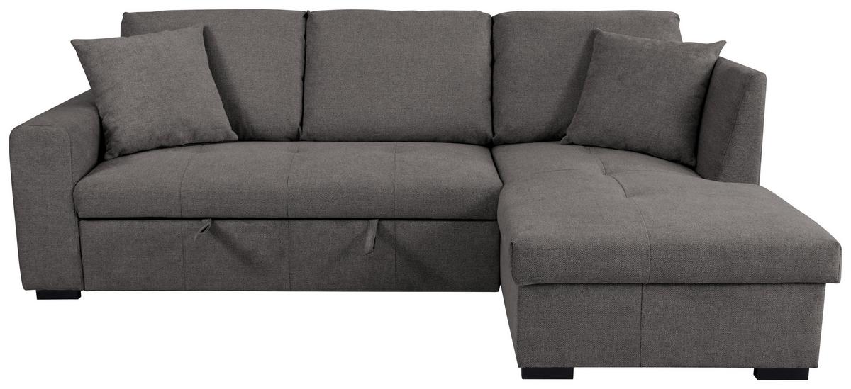 Ecksofa Lukas Dunkelgrau S: 239x158 Cm - Dunkelgrau, Trend, Textil (239/158cm)