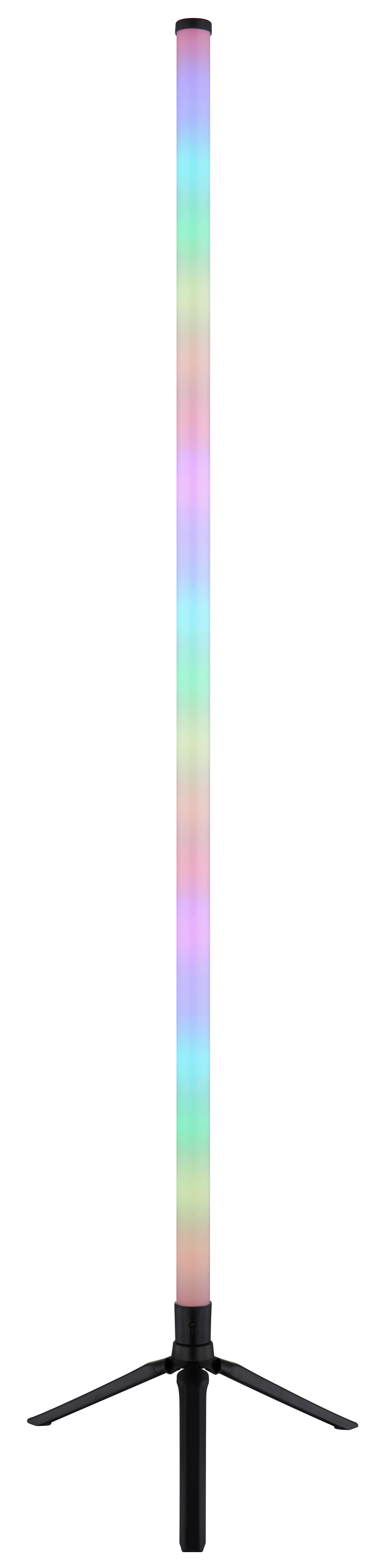 STOJACIA LED LAMPA FARBI - čierna/opálová, Konventionell, plast (37/113cm) - Mömax