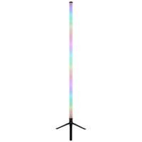 STOJACIA LED LAMPA FARBI - čierna/opálová, Konventionell, plast (37/113cm) - Mömax