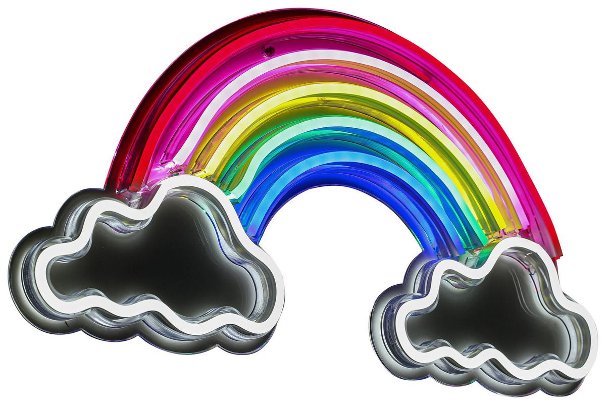 DEKORAČNÍ LED SVÍTIDLO RENIBO - bílá/průhledné, Moderní, plast (40/20/1,30cm) - Mömax