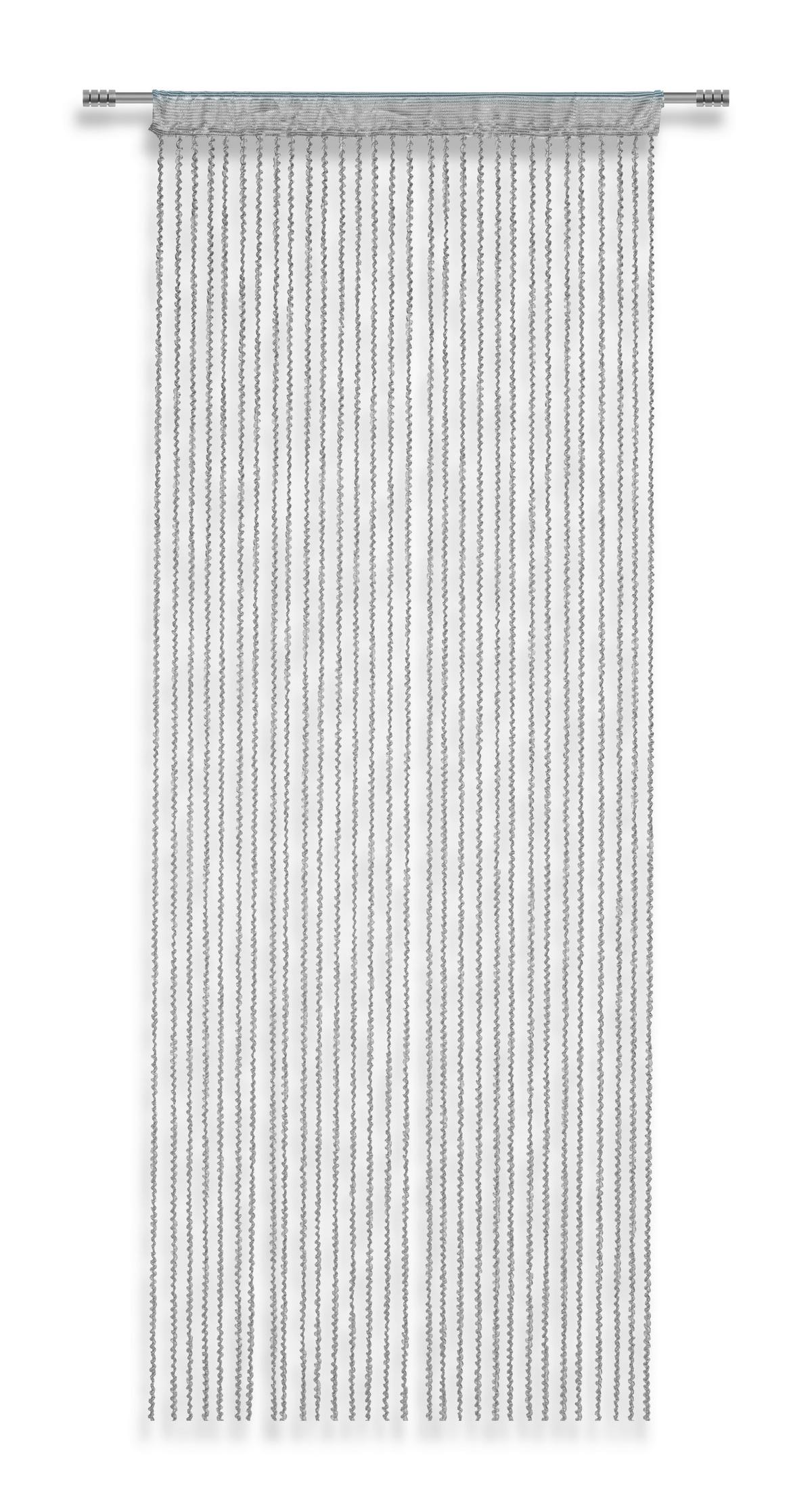 Zsinórfüggöny Renata - szürke, Modern, textil (90/245cm) - Luca Bessoni