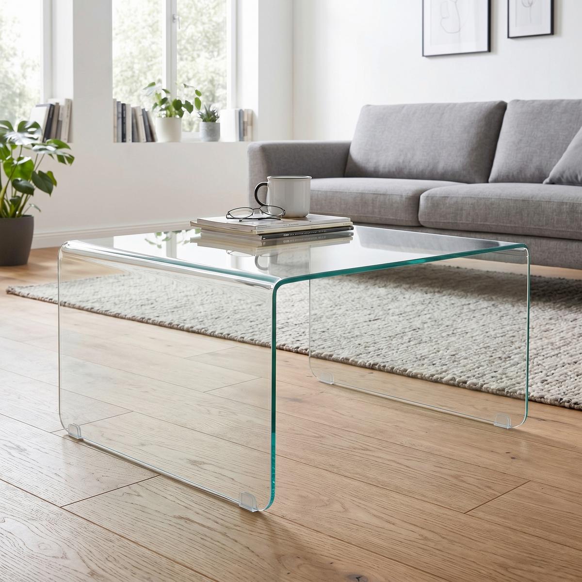 KONFERENČNÍ STOLEK WING - čiré, Moderní, sklo (70/70/40cm) - Mömax