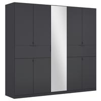 Drehtürenschrank Ticao Grau B: 226 cm - Silberfarben/Grau, MODERN, Holzwerkstoff (226/210/54cm) - Rauch Möbel