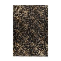 Teppich Bijou 225 Schwarz/Goldfarben, 80x150 cm - Goldfarben/Schwarz, KONVENTIONELL, Textil (80/150cm)