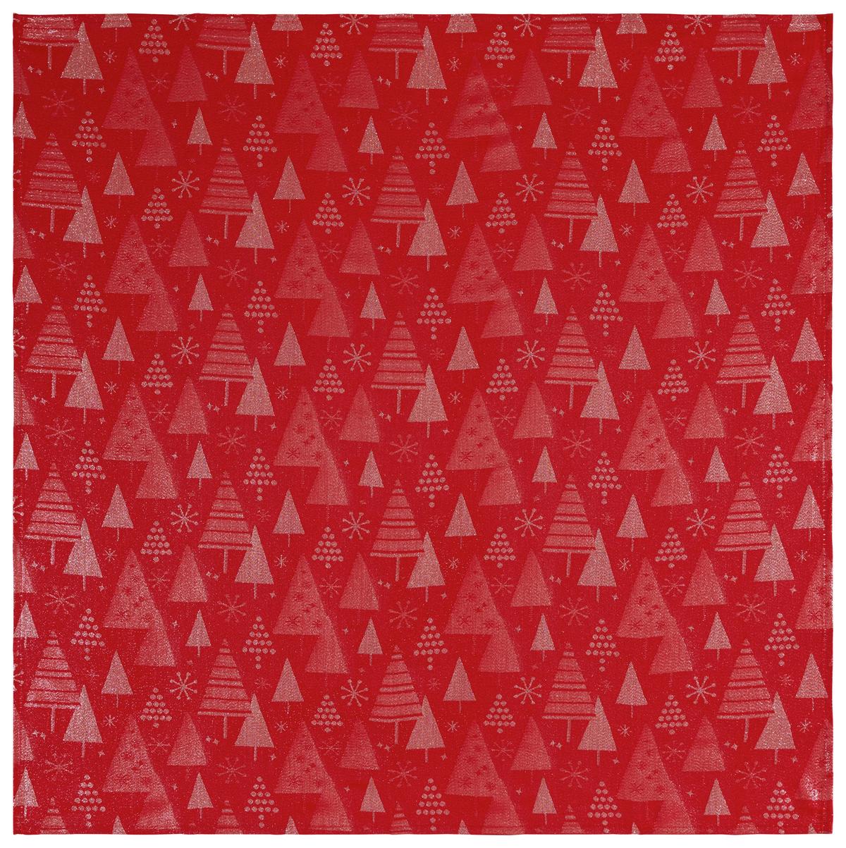 Asztalterítő Esther Kb. 80/80cm - piros, Konventionell, textil (80/80cm) - Ondega