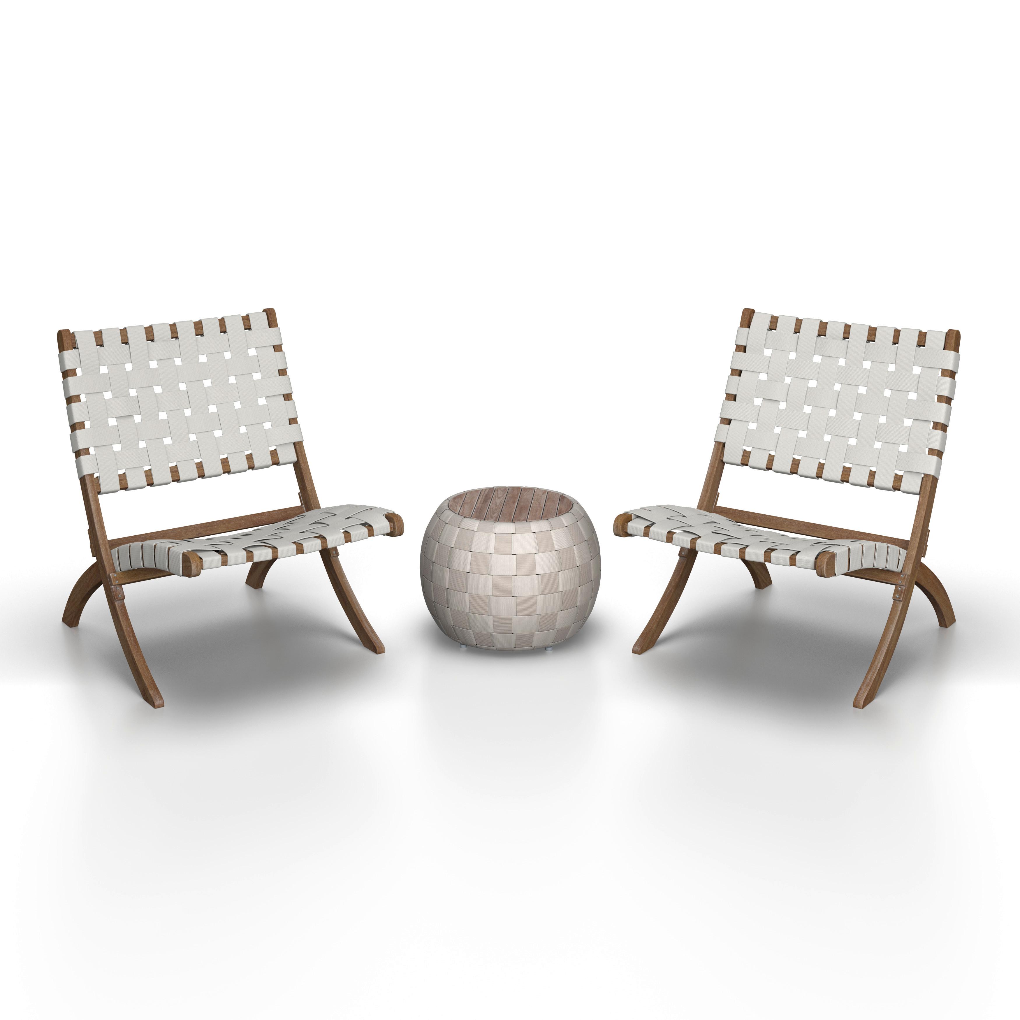 SADA NA BALKON PHILINA - krémová/barvy akácie, Moderní, dřevo/textil - Bessagi Garden