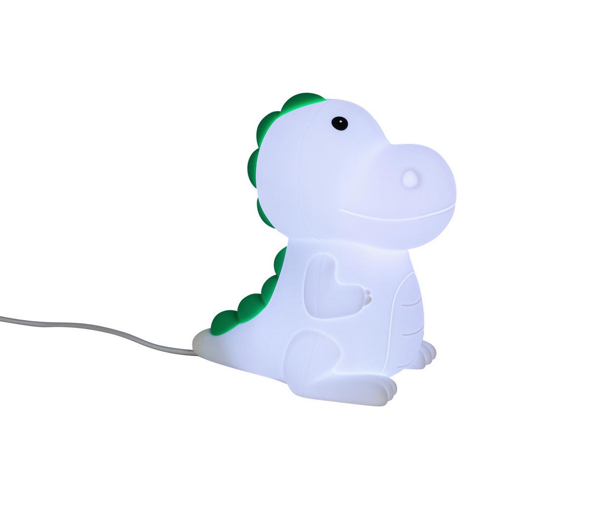 NOČNÍ SVĚTLO DINO - bílá, Moderní, plast (8,5/13,8/13,5cm) - Mömax