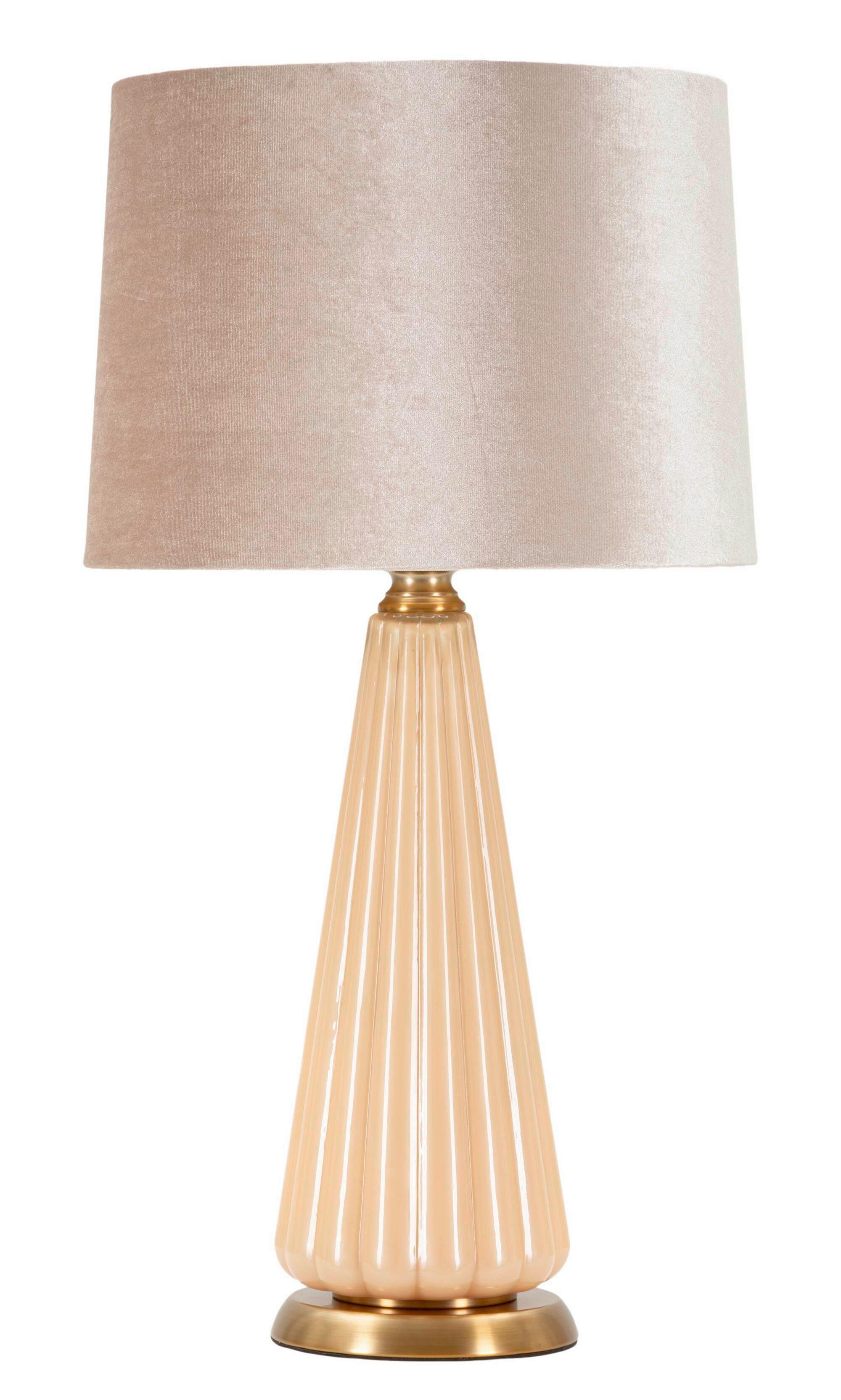 Tischleucht Perly H Perlmutt, Goldfarben B: 36,5cm - Perlmutt/Goldfarben, Basics, Glas/Textil (36.5/68.5/36.5cm)
