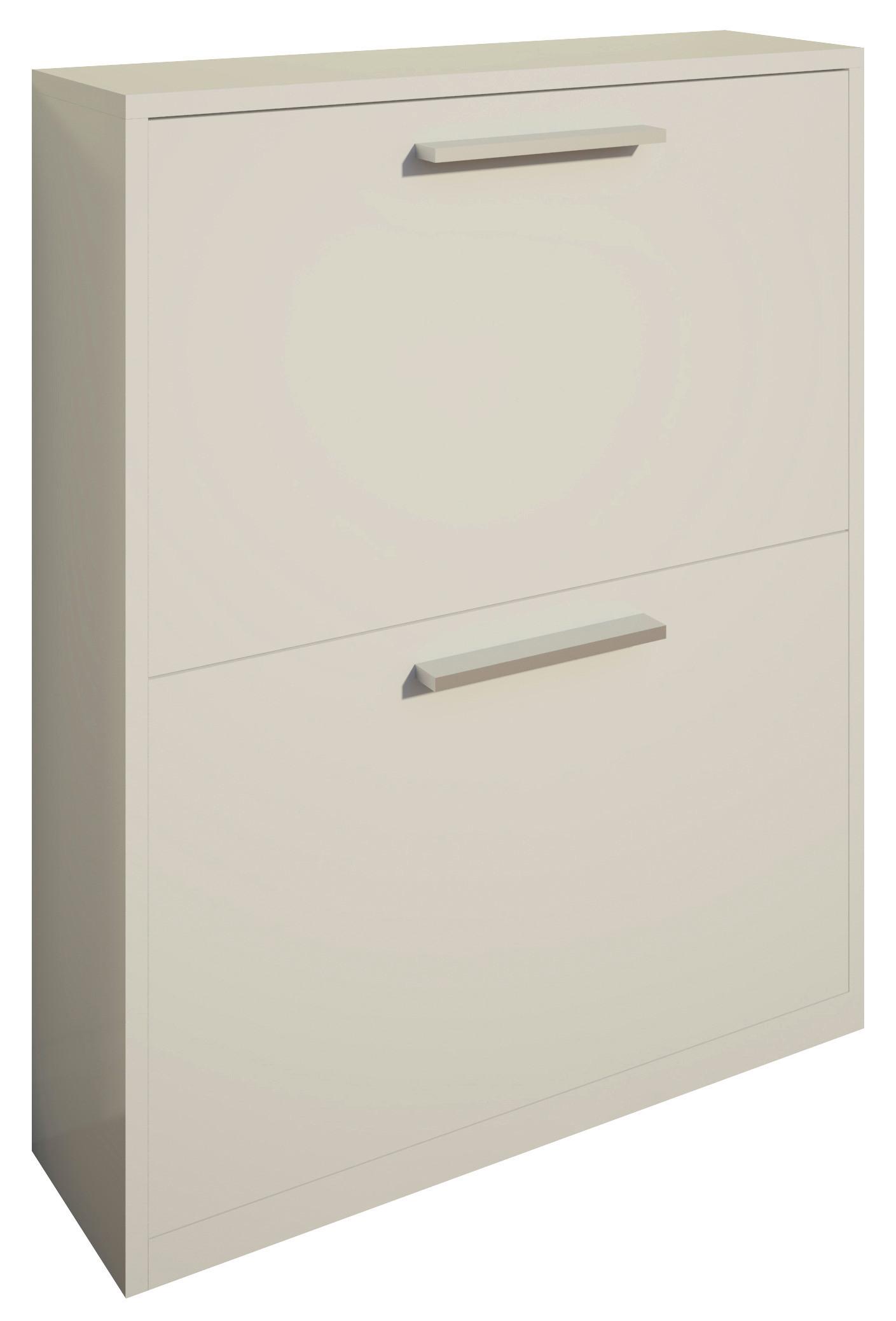 Cipősszekrény Leon 2 *TOP ÁR* - fehér, Basics, faalapú anyag (64/82,4/19cm) - Best Price