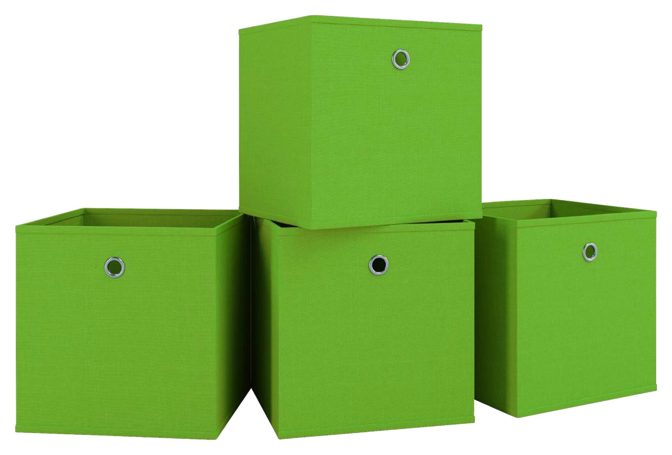 FALTBOX Boxas Grün B: 27 cm - Grün, Basics, Kunststoff (27/28/27cm) - MID.YOU
