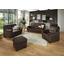 Sitzgarnitur Queenline 3er 198 cm/2er 146 cm - Schwarz, KONVENTIONELL, Holz/Holzwerkstoff (198/96/92cm) - James Wood
