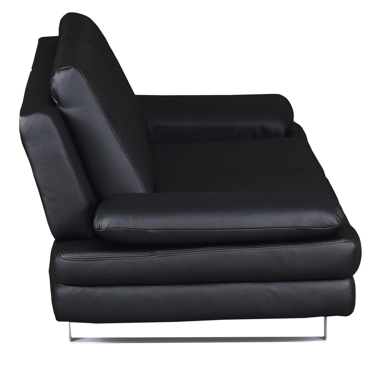 3-Sitzer-Sofa Jovanna, Schwarz B: 218 cm - Schwarz/Grau, Design, Textil (218/78/88cm) - MID.YOU