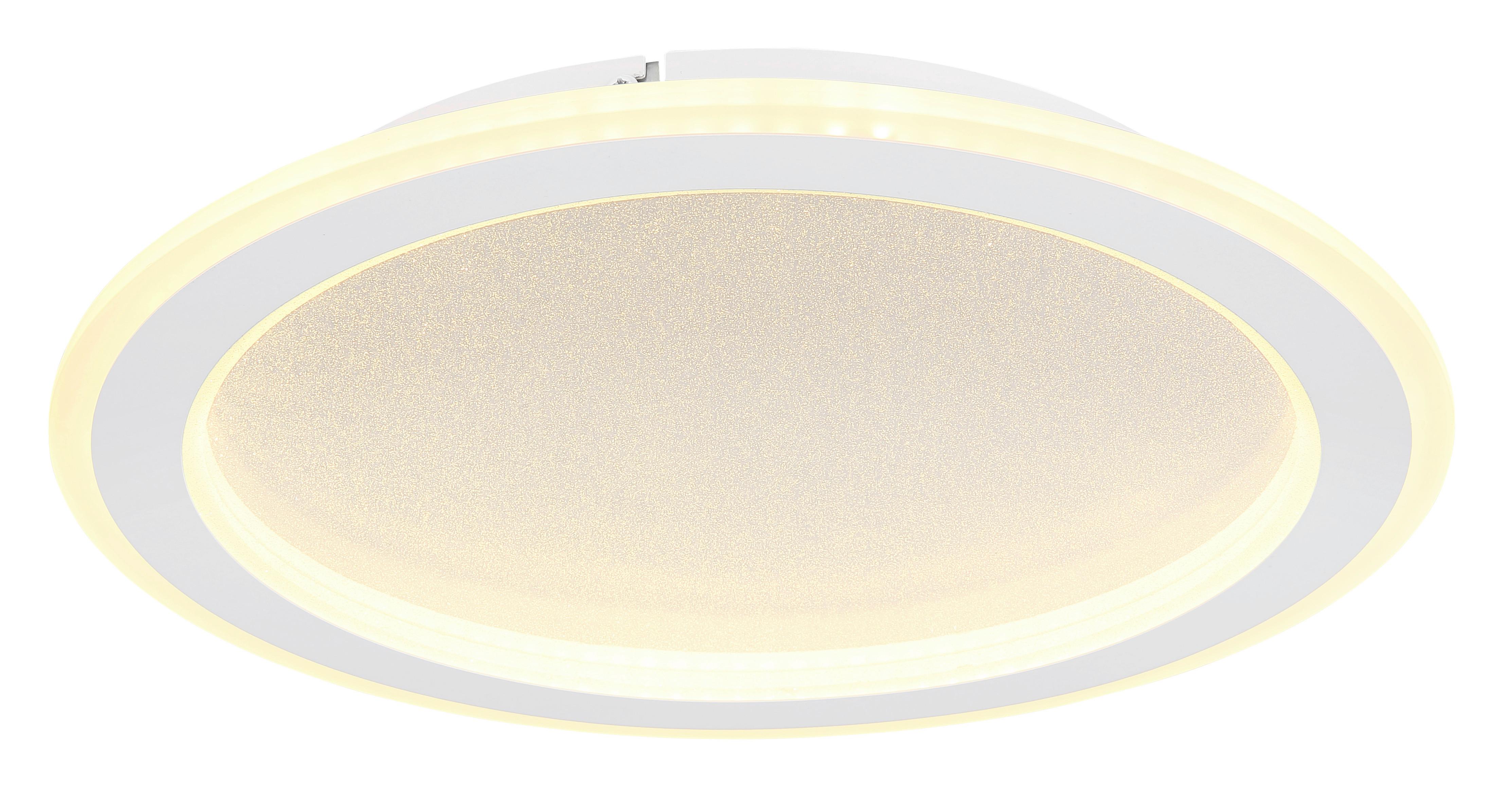 LED-Deckenleuchte 48917-24 - Opal/Weiß, KONVENTIONELL, Kunststoff/Metall (40/5cm) - Globo