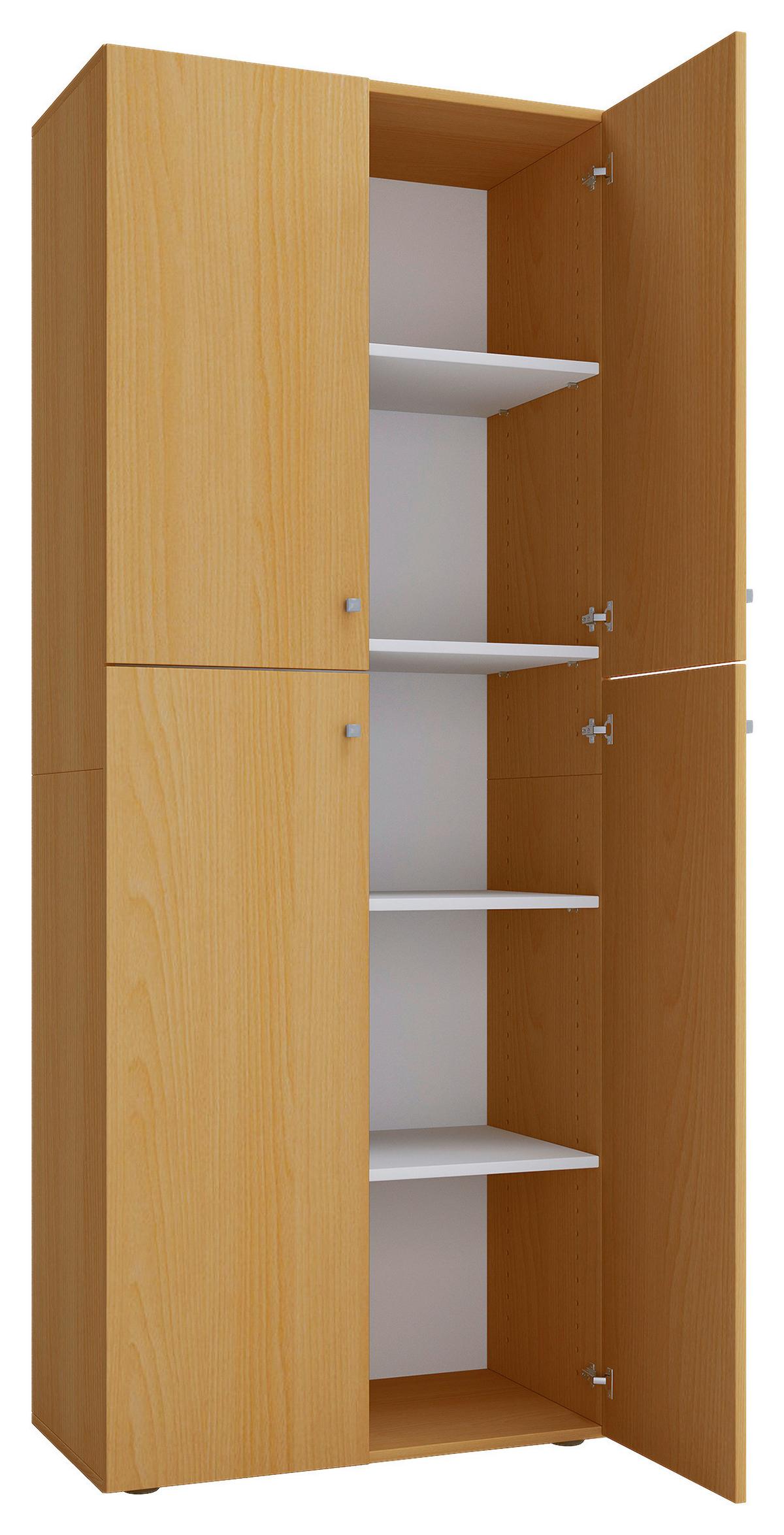 Aktenschrank Lona Buche Dekor B 70 cm - Buchefarben, KONVENTIONELL, Holzwerkstoff (70/182/37cm) - MID.YOU