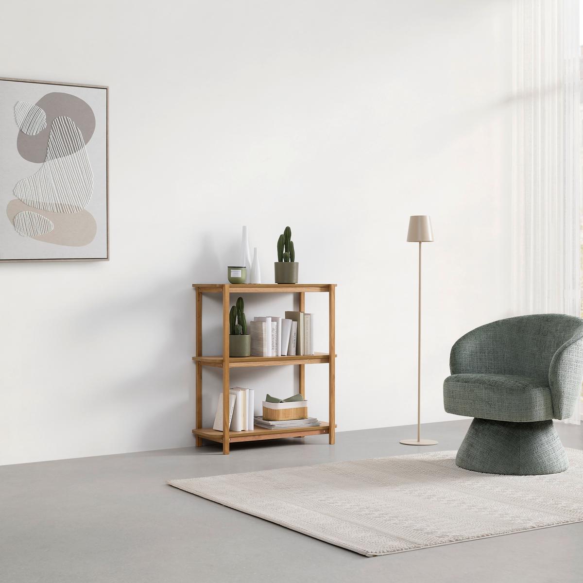 REGÁL KAVOK -EXKLUSIV- - farba jaseňa/prírodná farba, Natur, drevo/kompozitné drevo (80/90/35cm) - Premium Living