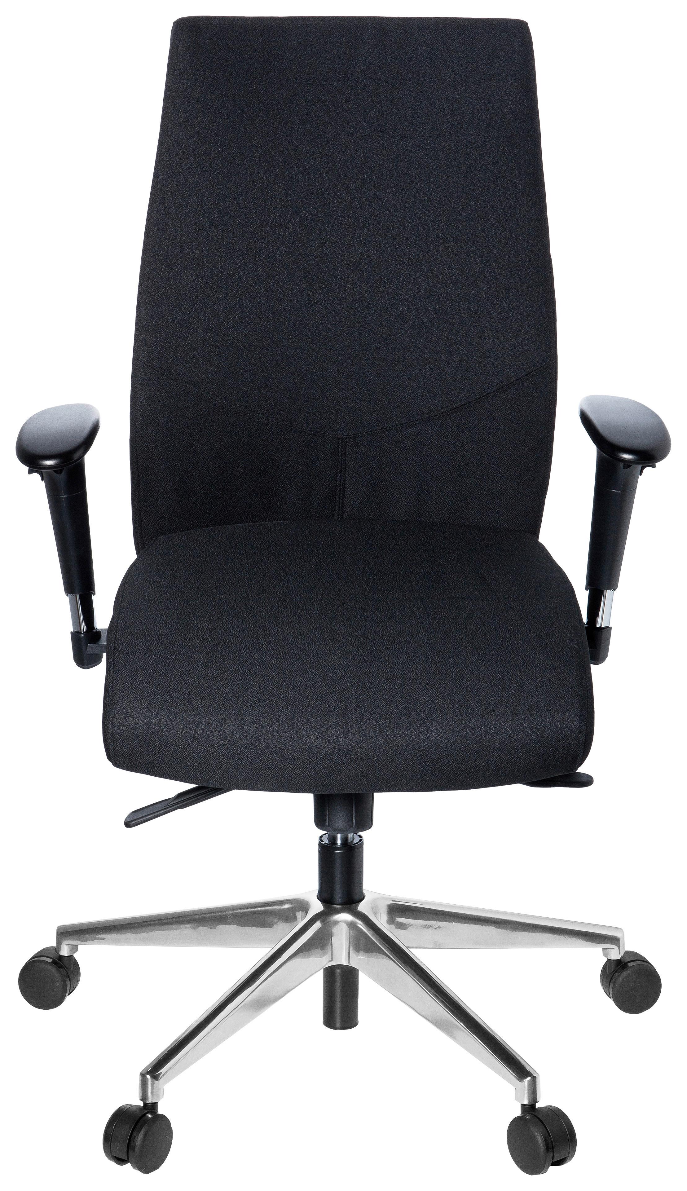 Drehstuhl Pro-Tec 250 Schwarz - Alufarben/Schwarz, MODERN, Kunststoff/Textil (57/116/51cm) - MID.YOU